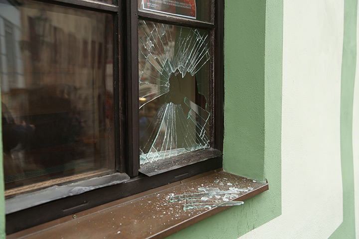 A2B Glass are able to board up broken windows while they are being repaired in Bodmin.